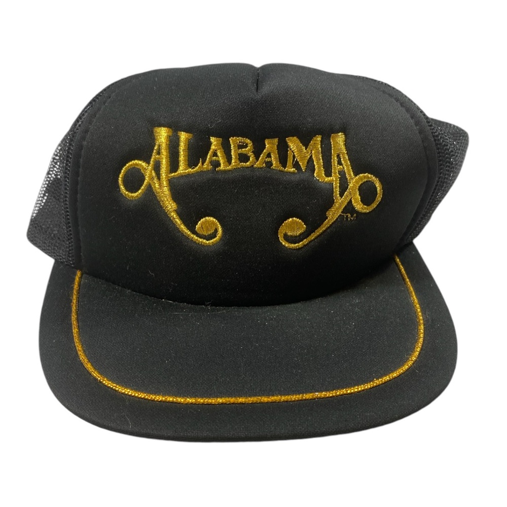 Alabama Country Music Band Trucker Hat Black Gold One Size